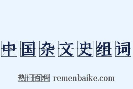中国杂文史组词是什么意思的图片